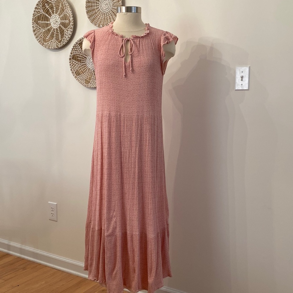 Talulah Pink Flutter Sleeve Dress